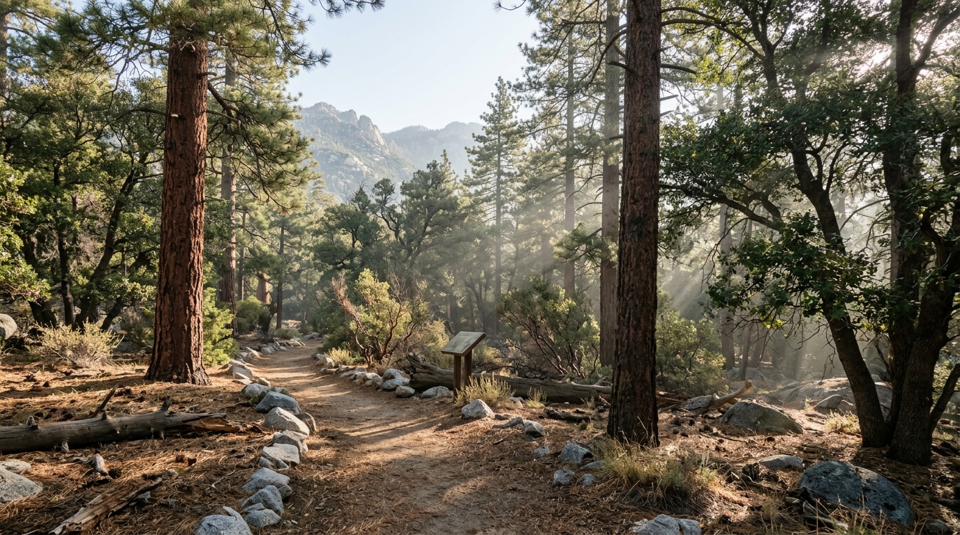 Conceptual park accessibility improvements and walking trails in Riverside County California